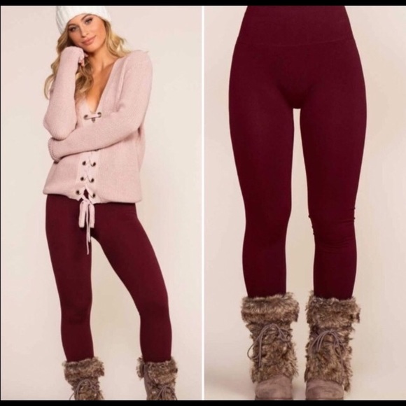 Luxe Fleece Lined Leggings, Plus Size 12-18, NWT - Picture 2 of 2